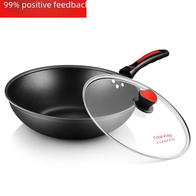 Cooking King Padella antiaderente senza fumo da 32 cm per fornelli a gas e a induzione