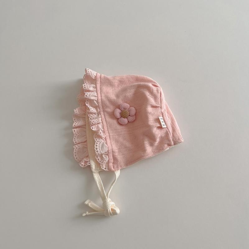 Baby Spetsmössa i Vintagestil med Blom-/Kaninmönster Stilfull Babyhatt med Justerbart Band Lämplig för Pojkar & Flickor