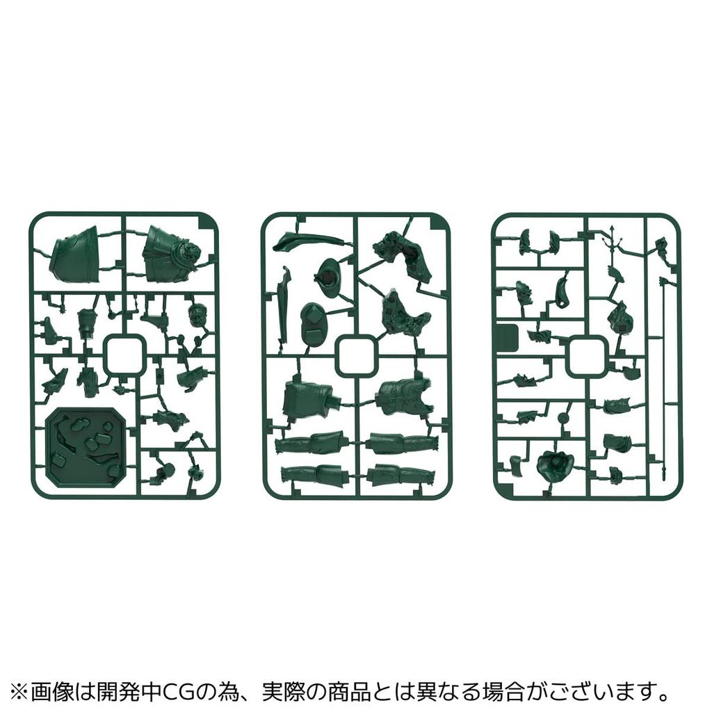 Kaiyodo ART PLA Four Heavenly Kings Statue Jikokuten Total Height 160mm Unpainted Unassembled Plastic Model Kit Small AP007 Approx. Non-Scale