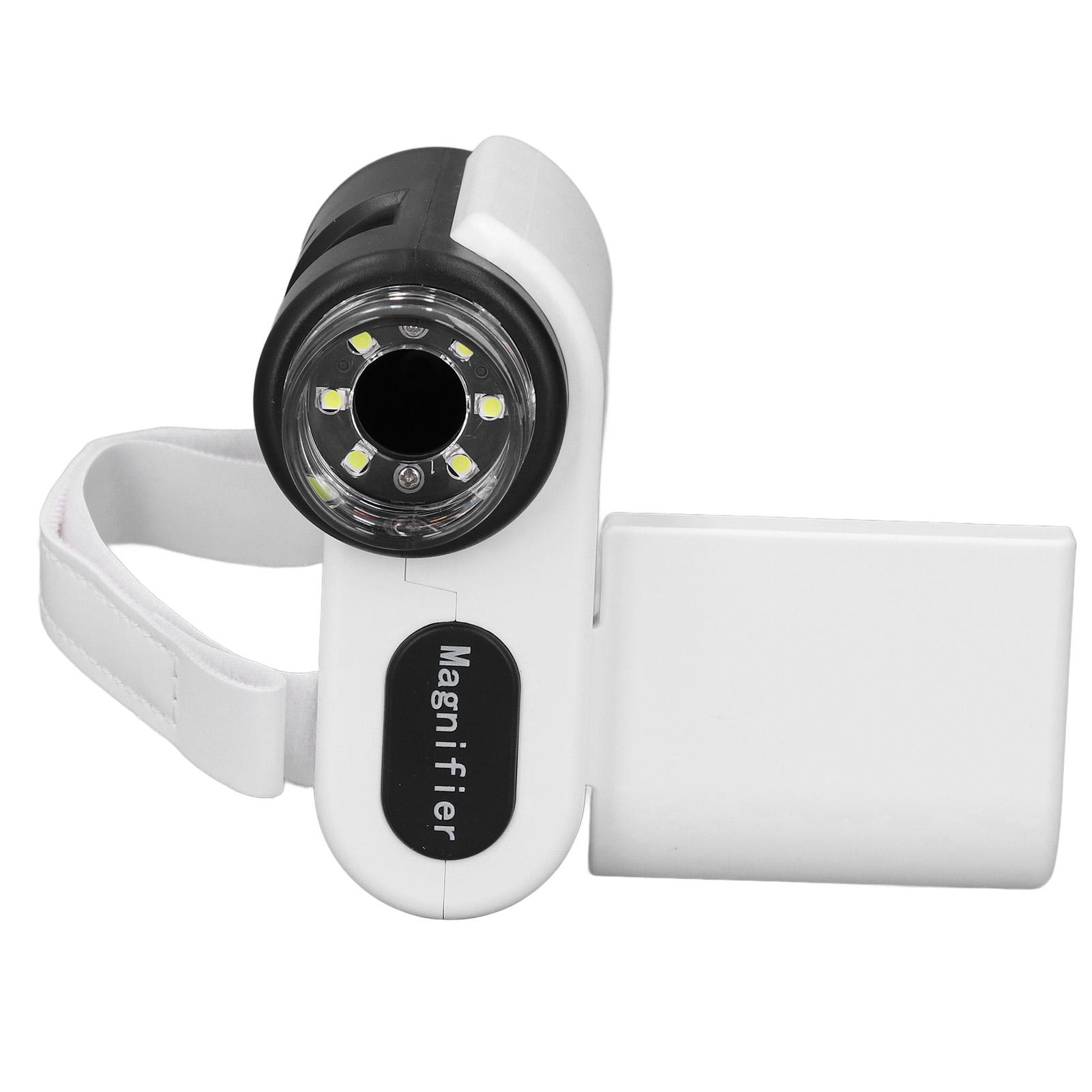 

Дитячий мікроскоп 1000X Ручний цифровий мікроскоп 2-дюймовий кольоровий дисплей Портативний кишеньковий білий