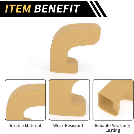 Car Bumper Tow Hook Covers for Jeep Wrangler JK JL Gladiator TJ 2007-2023 Tow Cover Cap Rubber Beige 2pcs