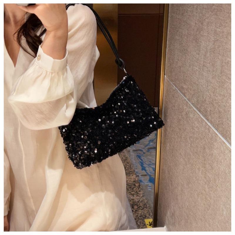 Versatile Casual Fashion Women's New Shoulder Messenger Bag Sequin Bag Spice Girl Bag