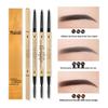 Ultra-Fine 3D Smudge-Proof Double-Ended Eyebrow Pencil with Triangle Tip