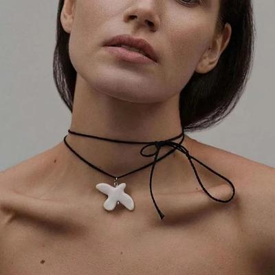 Bílá holubice míru přívěsek náhrdelník pro ženy Vintage kovový geometrický kulatý náušnice kruh zirkon Dárky pro dívky