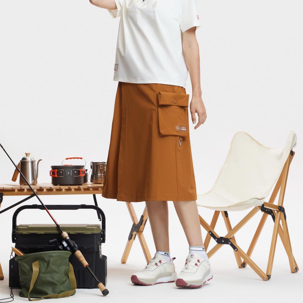 Women's FILA Skirts Women's Cinnamon Brown Mid-Length Other