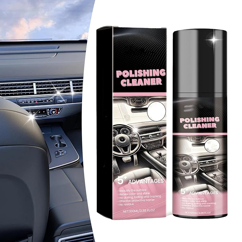 2025 Новый полировальный очиститель для салона автомобиля - восстановление до заводского состояния Детейлер для салона - 100 мл полировальный очиститель для салона автомобиля 1