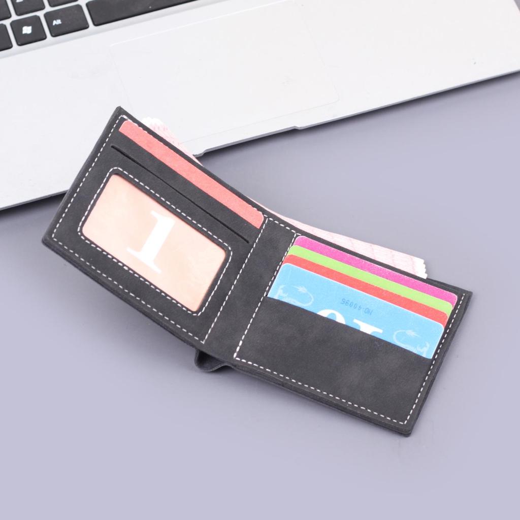 Men's Bi-Fold Leather Wallet: Soft, Compact Billfold for Students