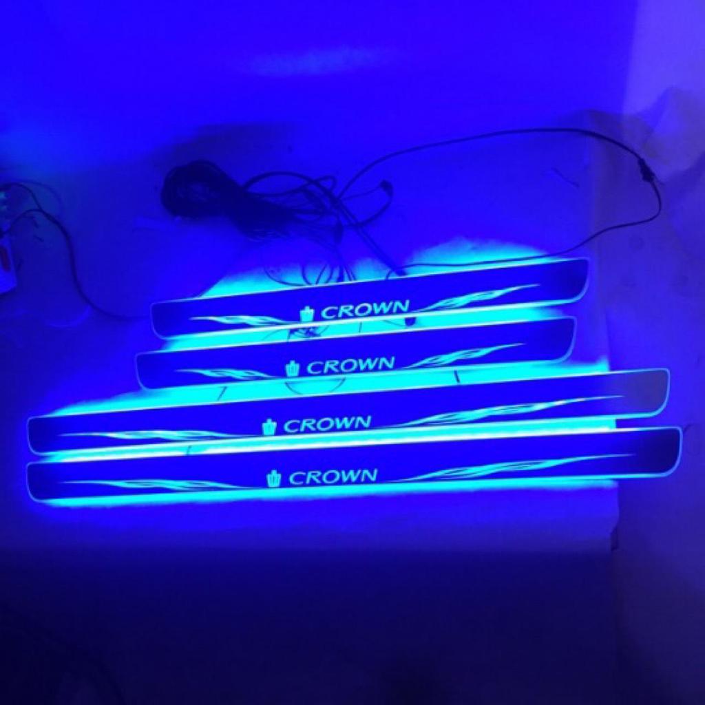 Crown Streamer LED Welcome Pedal Sill Strips: Colorful Phantom Mod