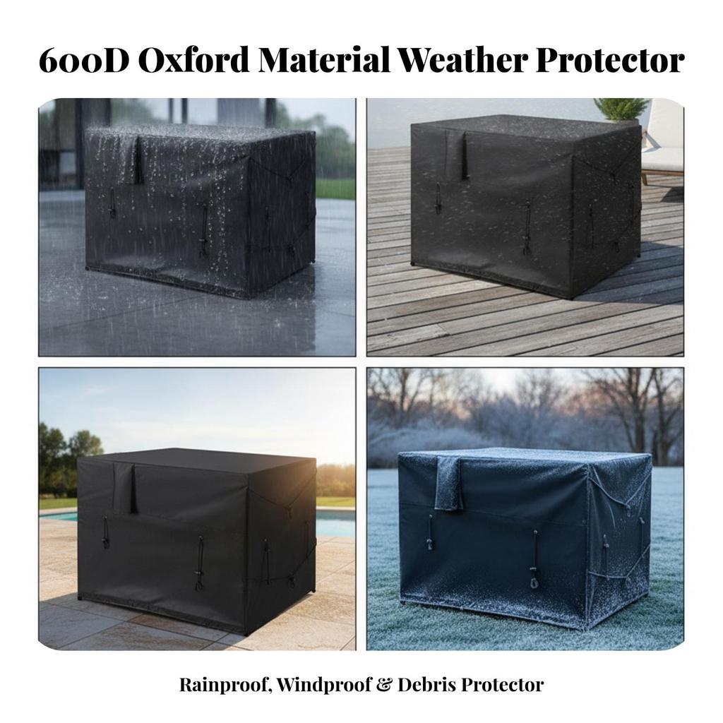 Pool Heat Pump Shielding Cover with Top Opening Resistant
