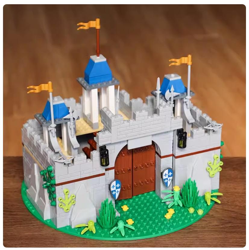 Compatibel 10305 Middeleeuwse Romeinse Soldaten Koning Ruiter Leeuwenridder Kasteel Bouwstenen Mini Actiefiguur Speelgoed
