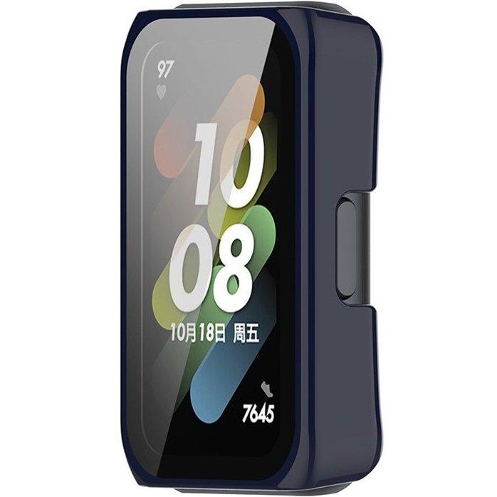 2in1 Case + Glass for Huawei Honor Band 6 / 7, Navy Blue