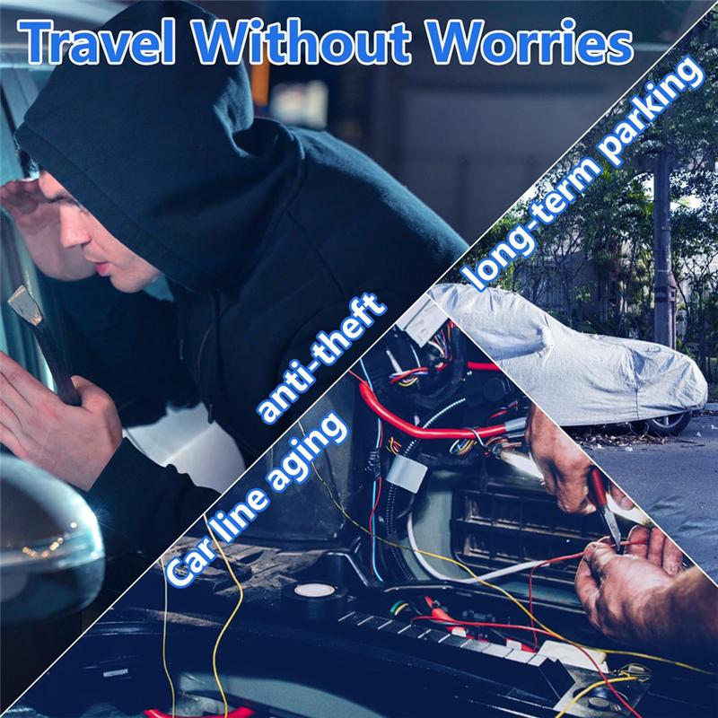 M63K-Remote Battery Disconnect Switch 12V 240A With Led Voltage Display,Automatic Power Shut Off Switch For Auto Car Truck