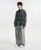 Mubeun Essential One-Pleat Wide Sweatpants Gray