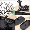 Black White Pink Red Deer Earrings Necklace Ring Pendant Bracelet Jewelry Cases Display Stand Tray Tree Storage Jewelry
