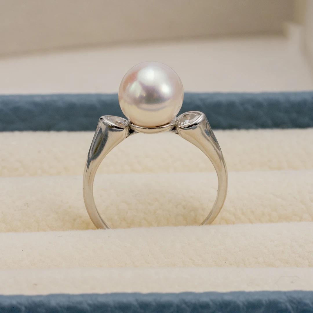 Women s Pearl Heart-Shaped Geometric Ring - Simple, Personalized Fashion Design