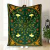 "Vintage Floral Patterned Rug - Classic Design for Home Decor"Blanket Flannel Throw Blanket for Sofa, Bed, Travel, Camping, Office, Couch, C