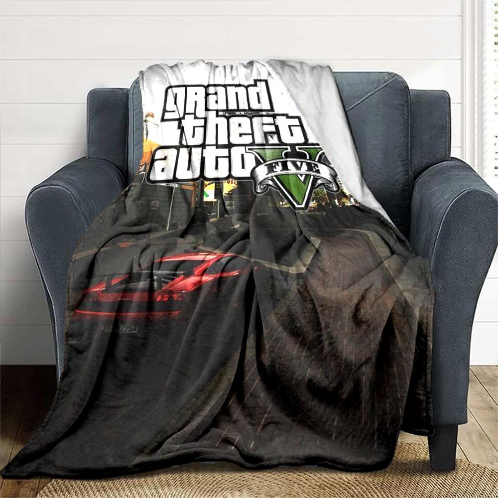 Grand Theft Auto Blanket Ultra-Soft Perfect for Chair Bedding Office Chair for All Seasons Warmthful Decor Gift for Travel Home Birthdays