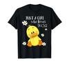 Cute Just A Girl Who Loves Ducks Graphic Tee Soft Cotton Crew Neck TShirt