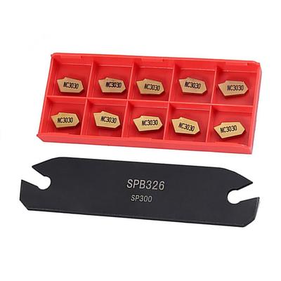 SPB26-3 26mm Part Off Blade Grooving Cut-Off Tool with 10PCS GTN-3 SP300 Insert