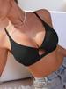 Women's Seamless Deep V Wireless Push-Up Camisole Bra