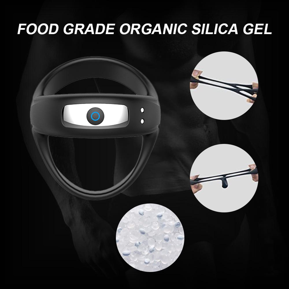 USB dobíjecí vibrační mužský masturbátor s trojúhelníkovým pojistným kroužkem