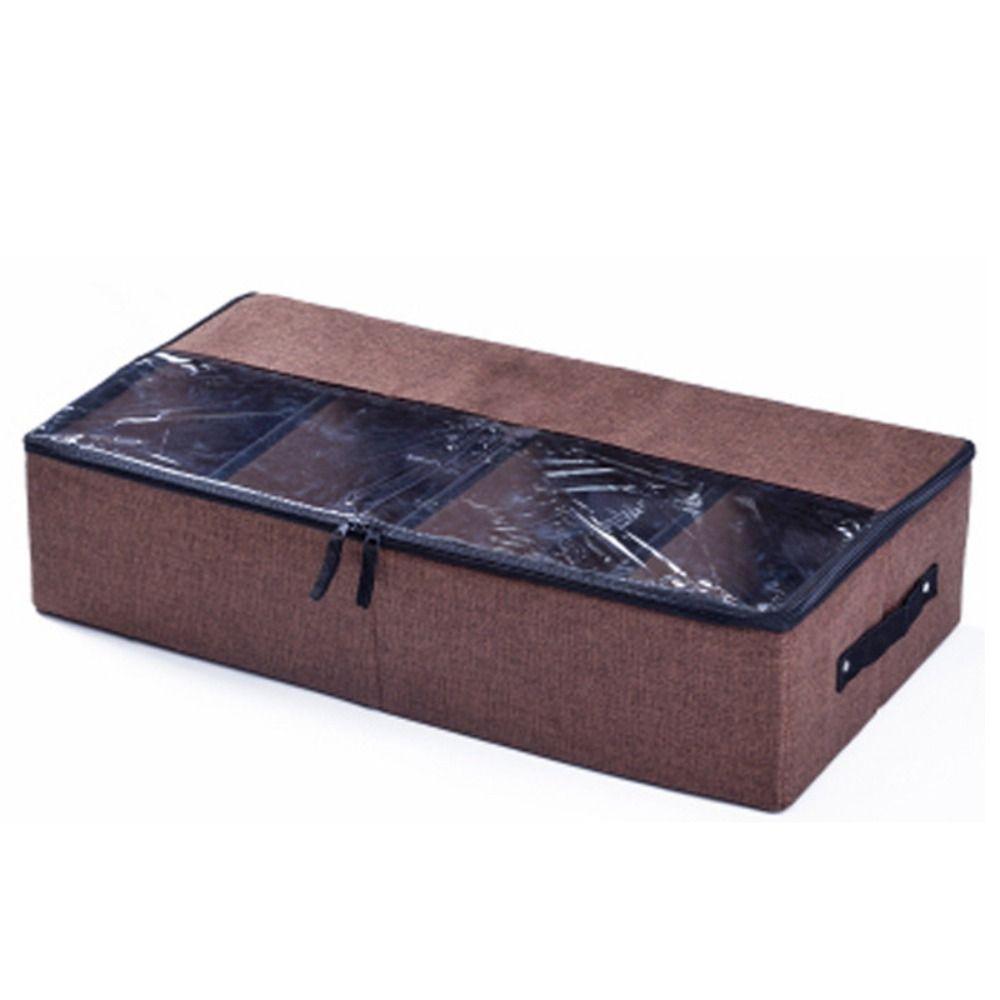 

Съемный ящик для хранения под кроватью Складной ящик для хранения обуви Полезный ящик для хранения для отделки Дом кофейный