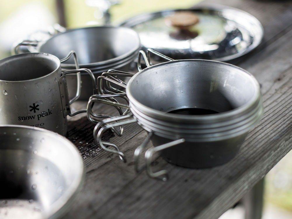 Snow Peak Stainless Steel Sierra Cup E-203, Lightweight, for Outdoor Camping (Pack of 3)