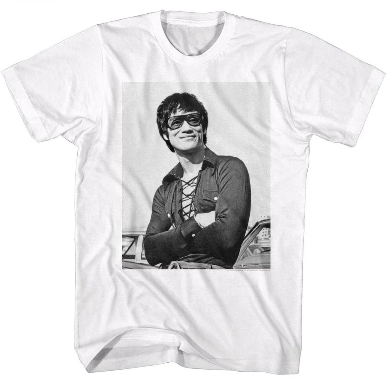Bruce Lee Smug White Adult T-Shirt 2XL