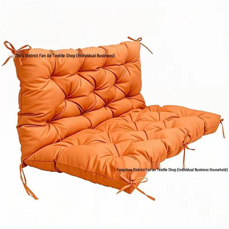 Waterproof Ergonomic Outdoor Bench Cushion: Thick, Breathable Lounger Mat for Rocking Chairs and Courtyards