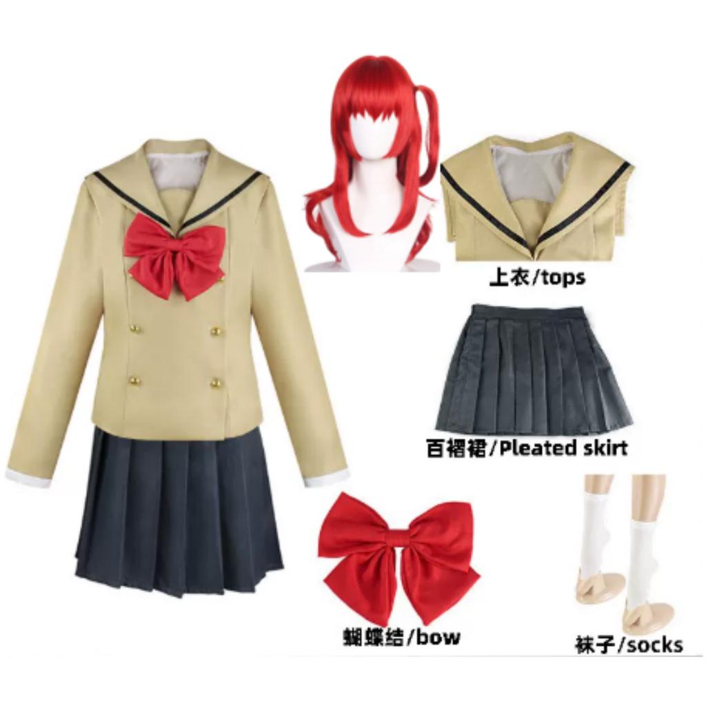 Hitori Bocchi The Rock Ryo Cosplay Gotou Cosplay Costume Anime Nijika IkuyoJK Uniform Pink Jacket