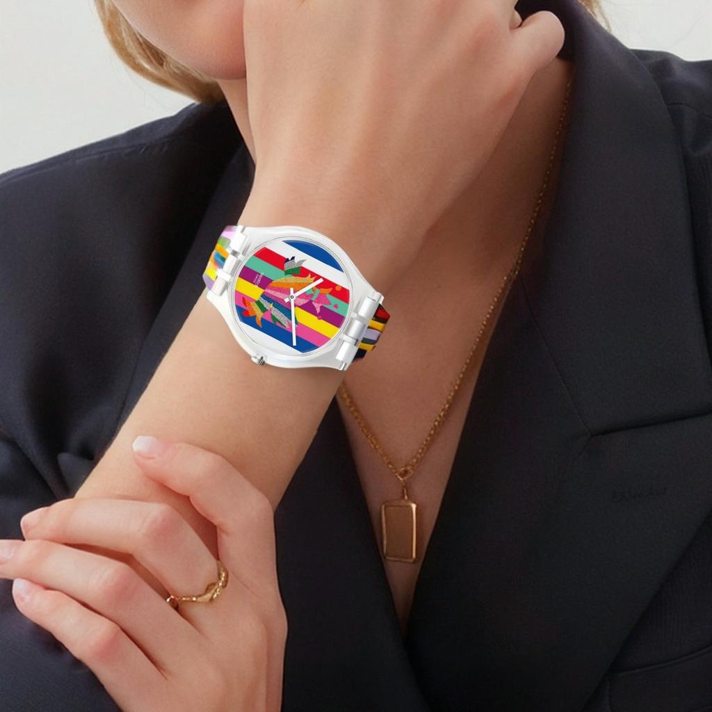 SWATCH Unisex 41mm Watch SUOZ331S SUOZ331S