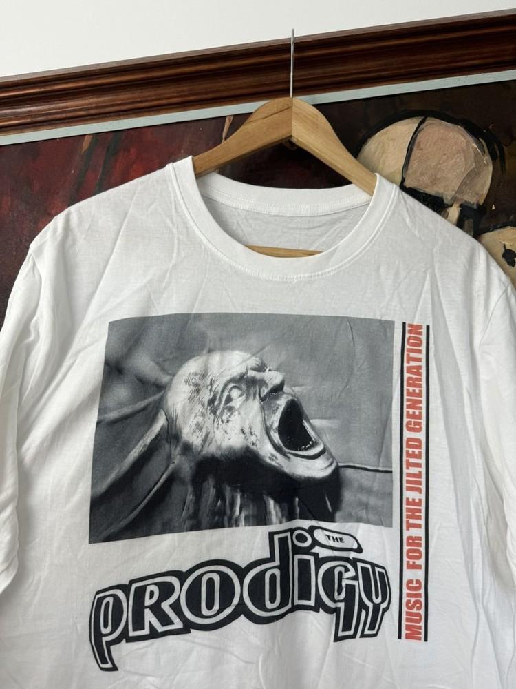 The Prodigy Band Tee White Keith Flint Black Unisex Print Tshirt S5XL KH14478 Unisex T-Shirt XXL