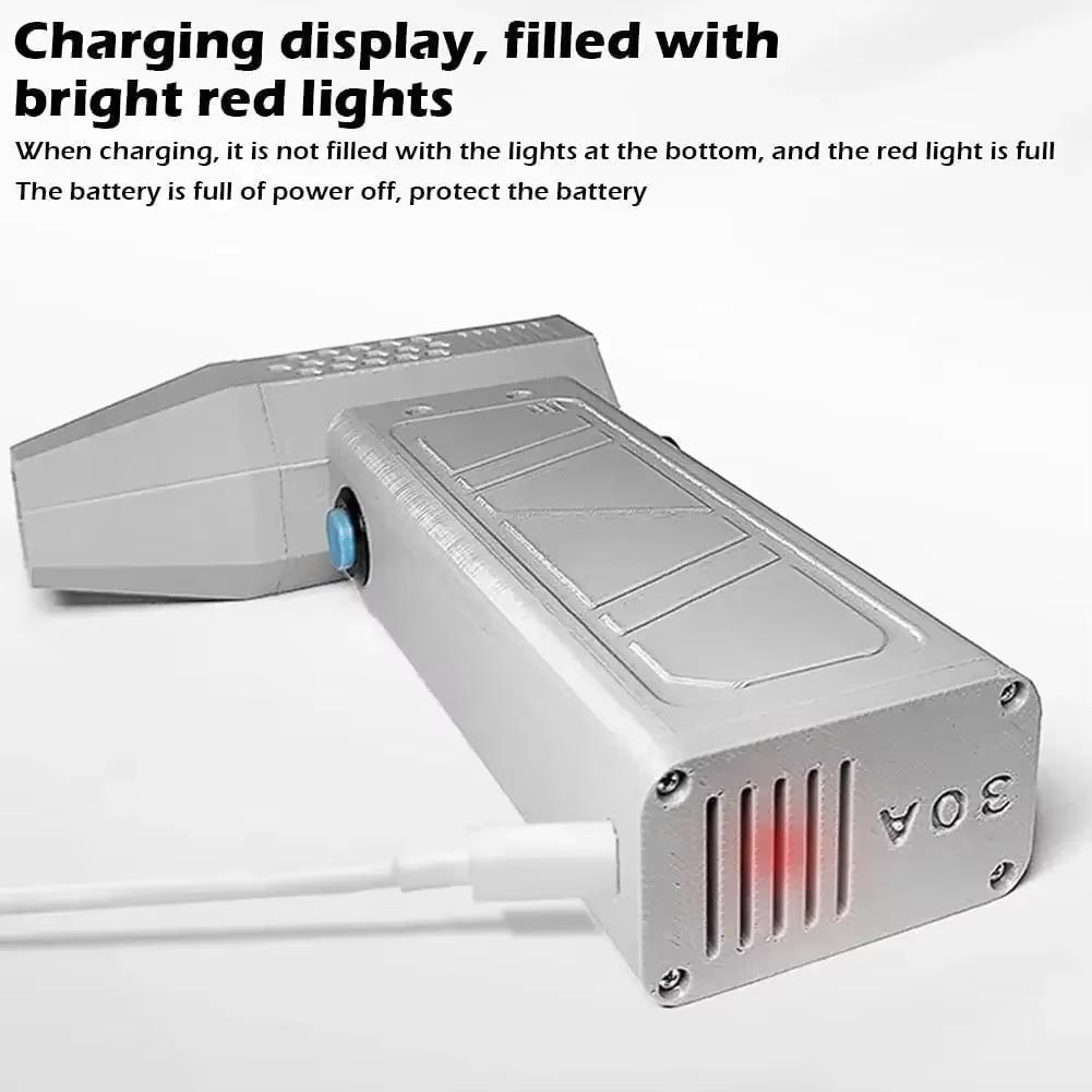 Handheld Mini Vacuum Cleaner 130000RPM Turbo Jet Blower with Electric Display High-Speed Dust Gun for Cleaning