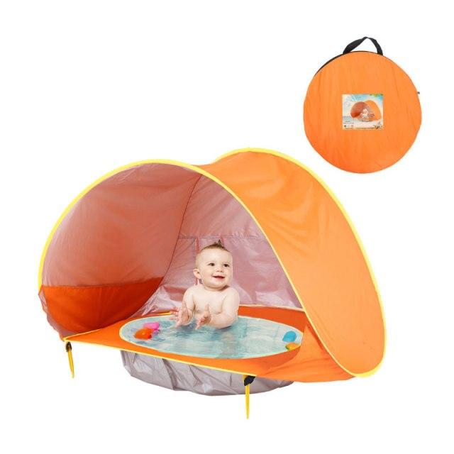 Baby Beach Tent Portable Shade Pool UV Protection Sun Shelter for Infant Outdoor Child Swimming Pool Game Play House Tent Toys