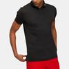 J.Lindeberg Logo Pattern Slim Fit Polo Shirt Men tops Black GMJT07645-9999