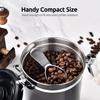 Coffee Scoop - 304 Stainless Steel Metal Measuring Spoon with Short Handle for Ground Coffee, Beans, Powder, Espresso (15ml/30ml)