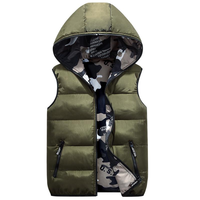 Gilet con cappuccio moda autunno inverno gilet addensato casual per coppie unisex