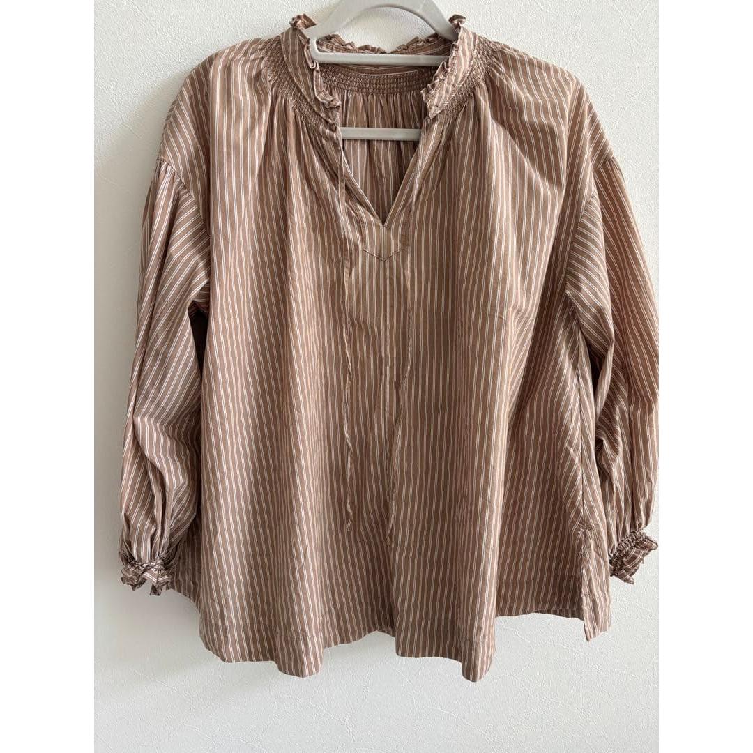 slobe iena frill collar gathered blouse