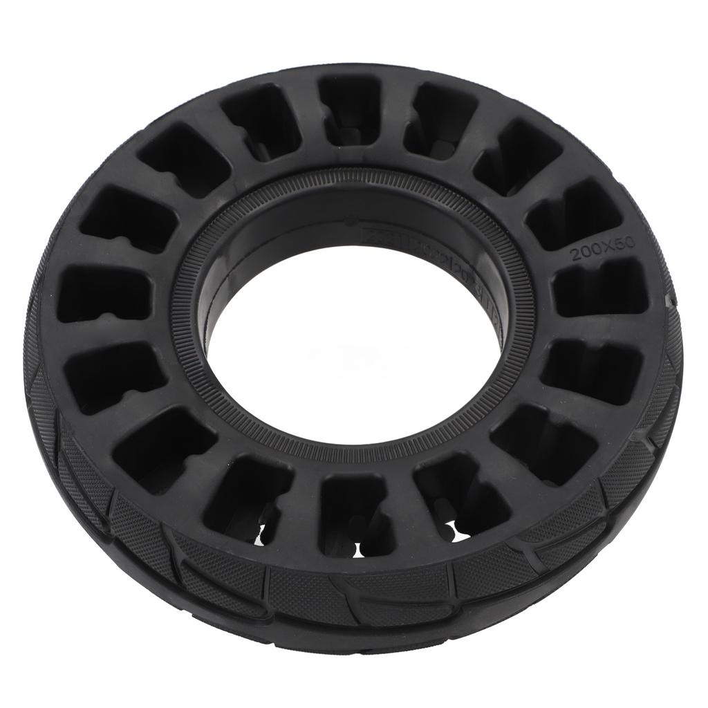 8 Inch Solid Tire for Electric Scooter Rubber Flat Free Shock Absorption Explosion Proof