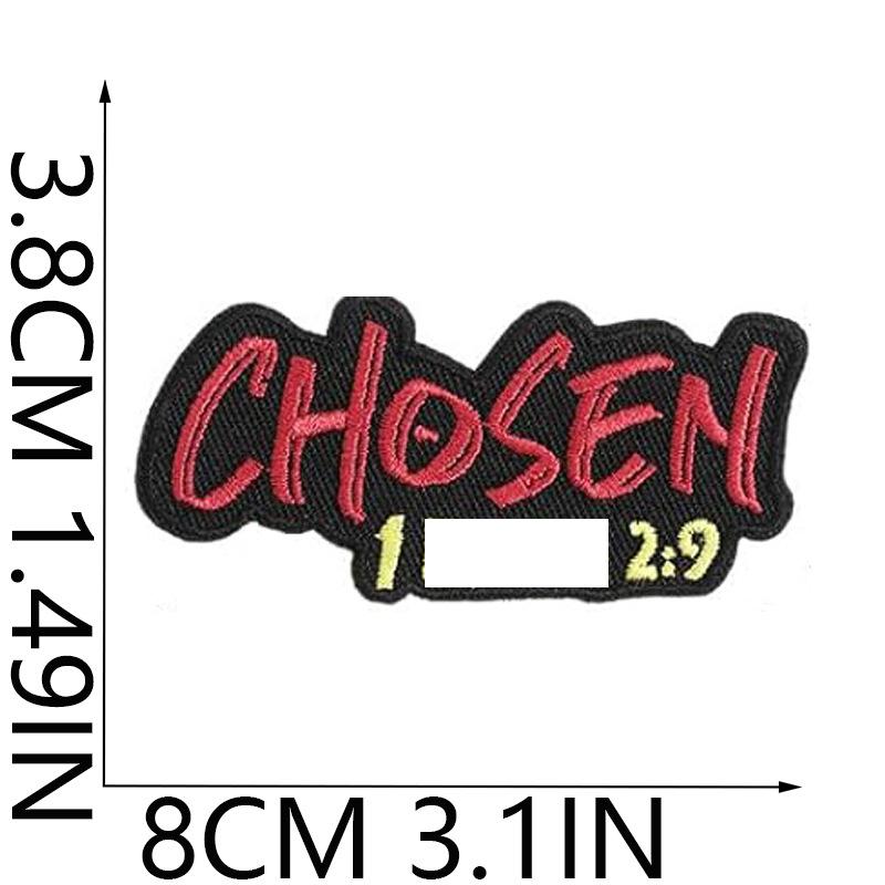 Encouraging Quotes Embroidery Cloth Sticker Inspirational Words Patch Sticker Computer Embroidery Label English Alphabet Embroidery Chapter Sticker Ir