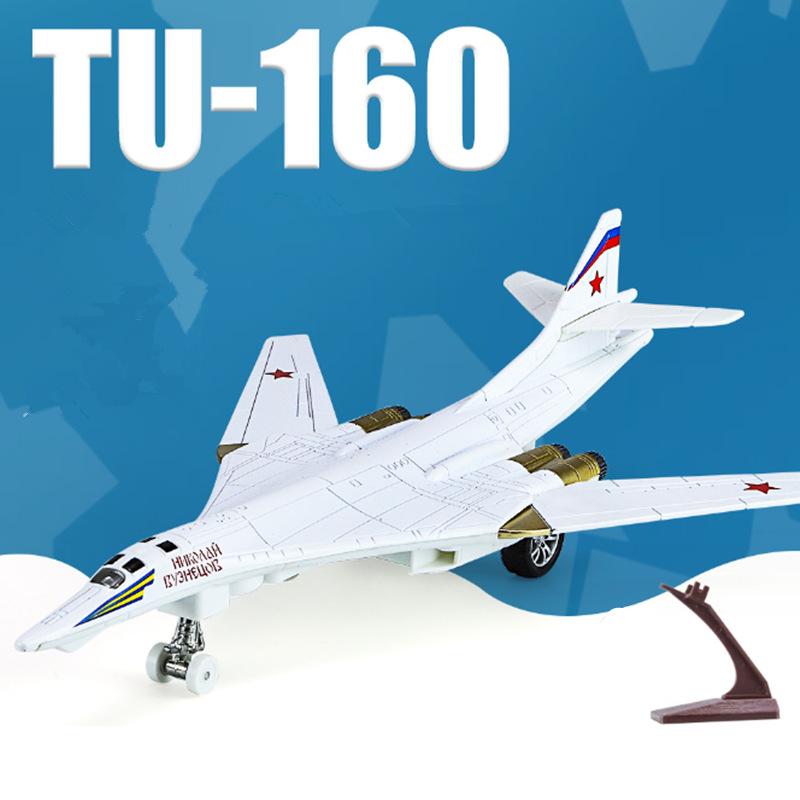 Λευκός Κύκνος Tu-160 Στρατηγικό Βομβαρδιστικό Κράμα Αεροσκάφος Stealth Μοντέλο Αεροπλάνου Μεταλλικό Μοντέλο Αεροπλάνου Μάχης Ήχος Φως Παιδικά Δώρα