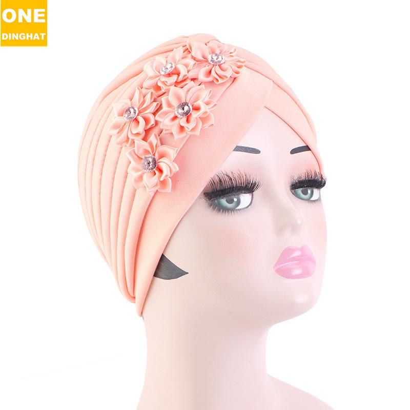 Ethnic Style Flower Accessories Headscarf Hat, Muslim Headscarf Hat, Wedding Hat Jdt-12G
