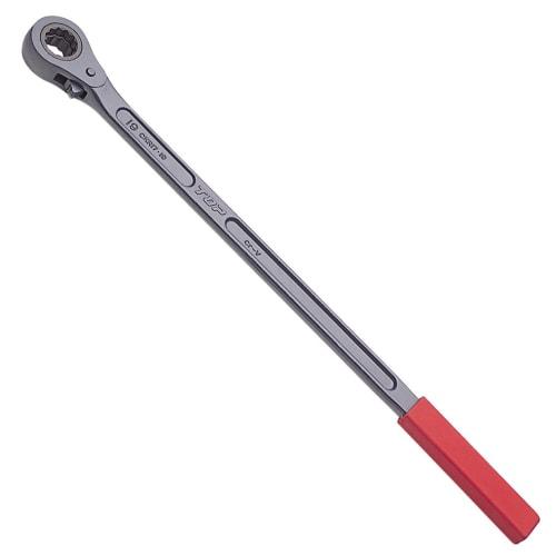 TOP Industrial (TOP) Claw Replacement Wrench, Agricultural Ratchet, 17x19mm, 4-minute Drive, 15 Feed, 452mm Overall Length, Attaches and Removes Claw