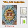Crystal Pearl Painting 5D DIY Frame Decoration Painting Temple Home Wall Decoration Transparent Pearl Gemstone Painting Picture Art Crafts
