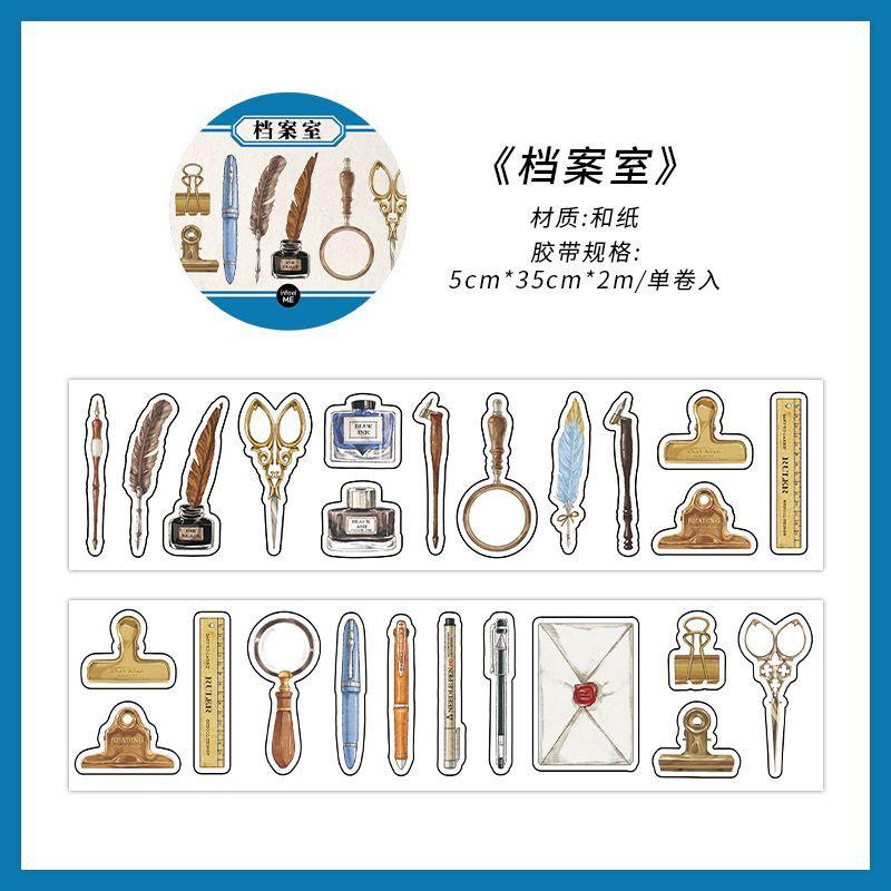 

1pcs/1lot Decorative Adhesive Tapes Memory Filing Junk Journal DIY Paper Japanese Masking Scrapbooking Stickers