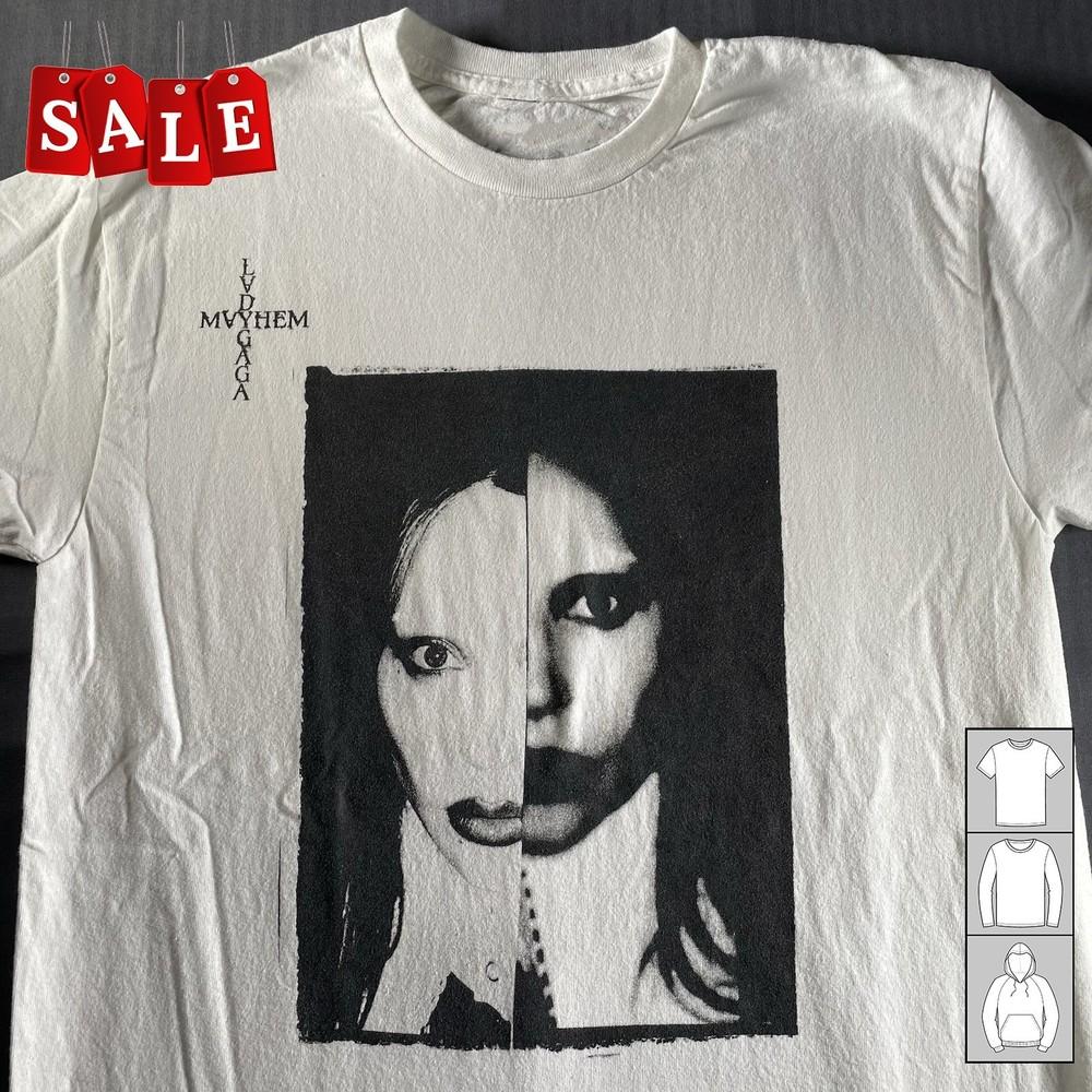 New Popular Lady Gaga  Mayhem Gift For Fans Men S5XL TShirt  LL353 Unisex T-Shirt L