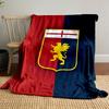 A Shield Design Split Between Red and Blue Halves, Featuring a Golden Griffin. for All Seasons Blanket Lunch Break Throw Gift