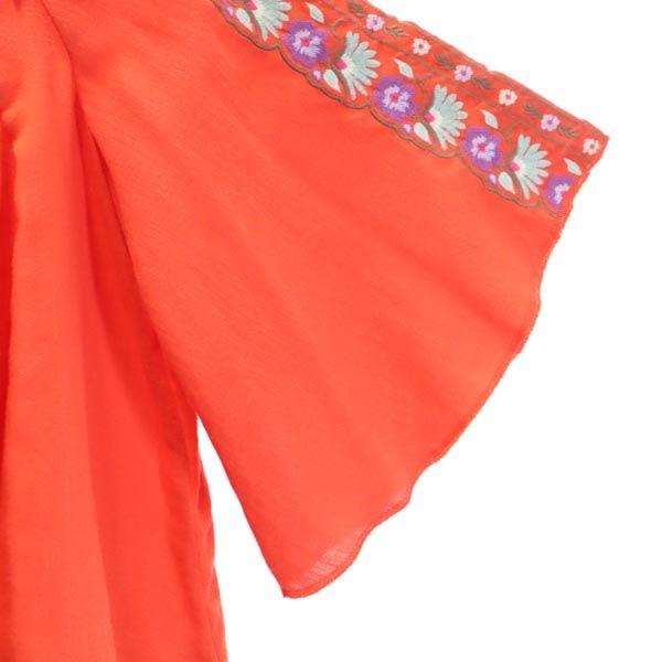 Lily Brown Short Sleeve Embroidered Off-the-shoulder Top Cut Setup Shorts Women Used