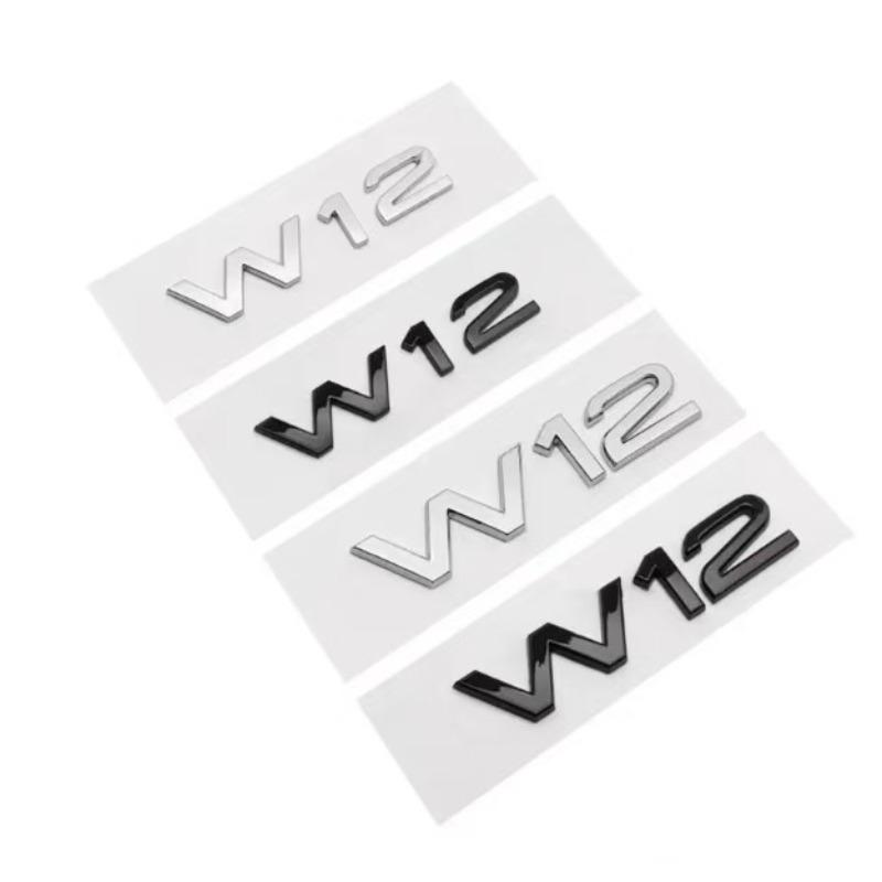 Suitable for A8L A6L S8 fender side label W12 word label car logo, modified W12 rear label car sticker