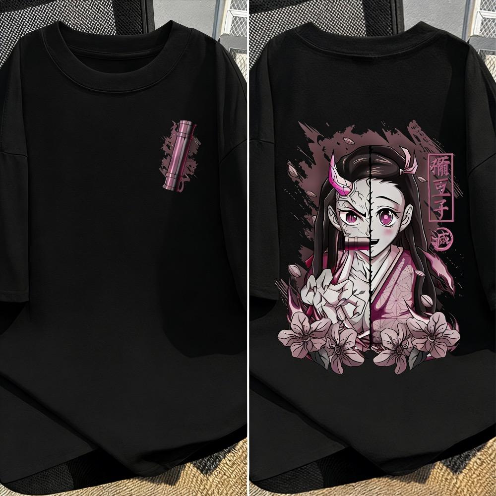 

Demon Slayer Anime Printed Unisex Women Tshirt Casual Top Fashion Harajuku Style Street Wear Y2K 2026 New Summer S